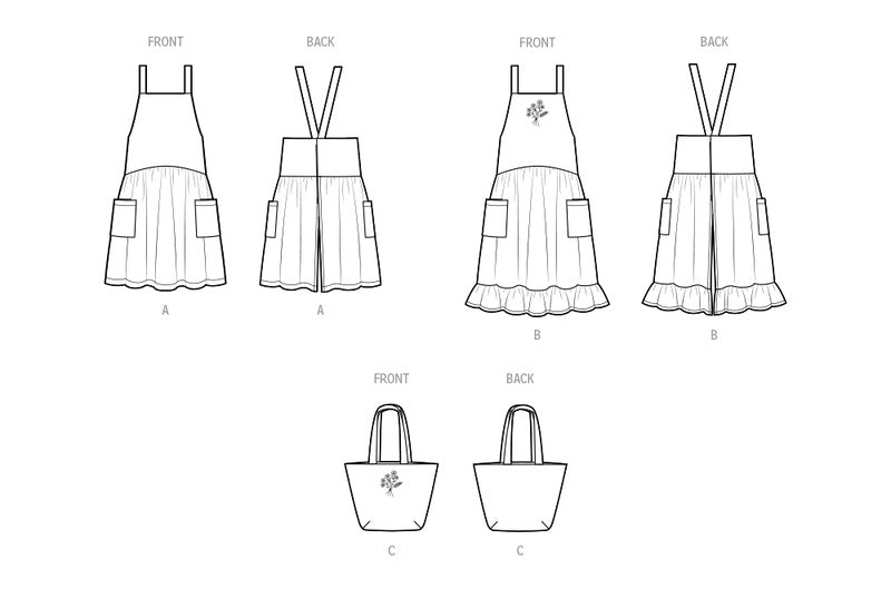 Patron Simplicity 9805.A - Tabliers et sac fourre-tout