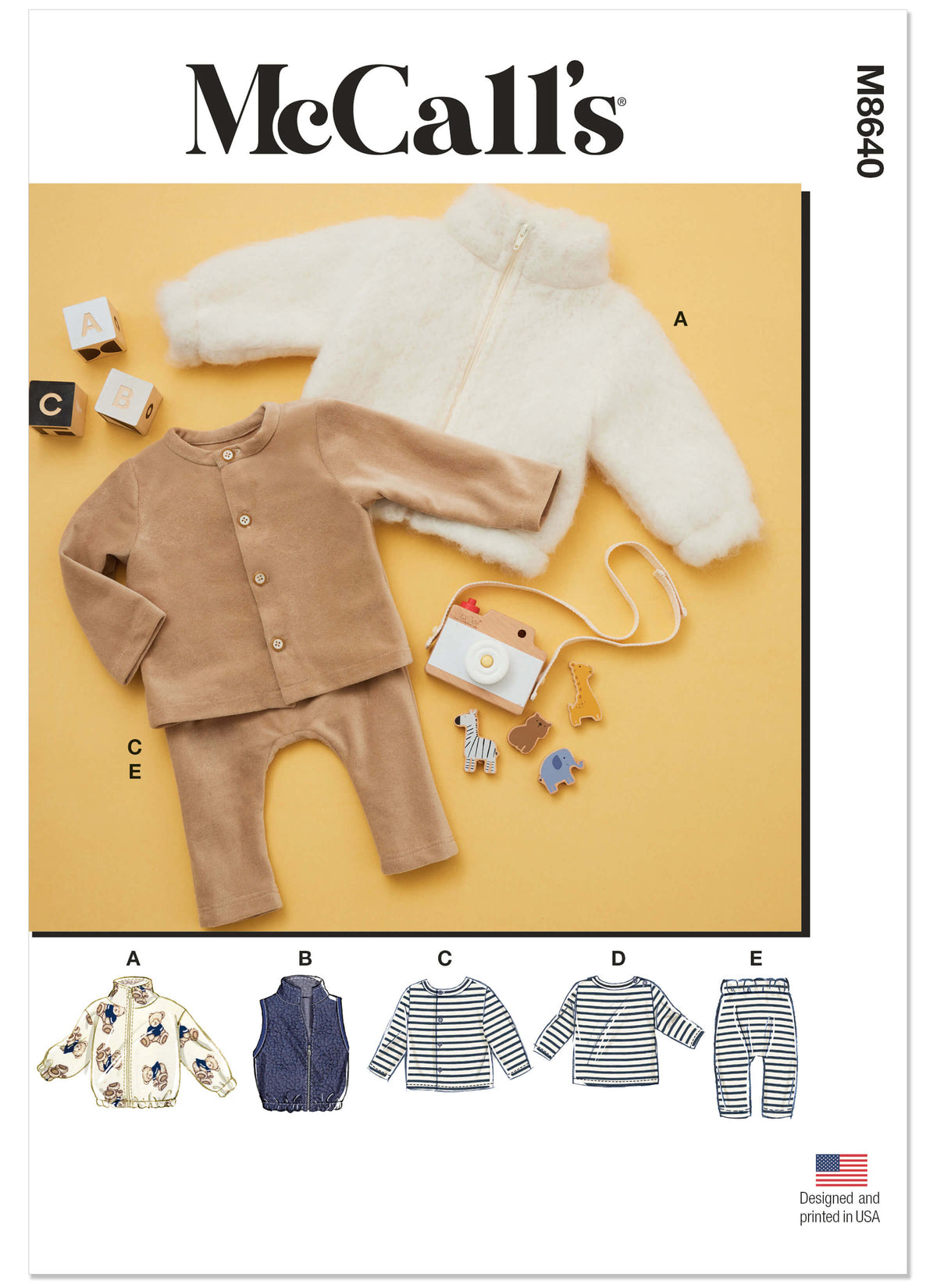 Patron McCall's n°8640 – Veste, haut et pantalon