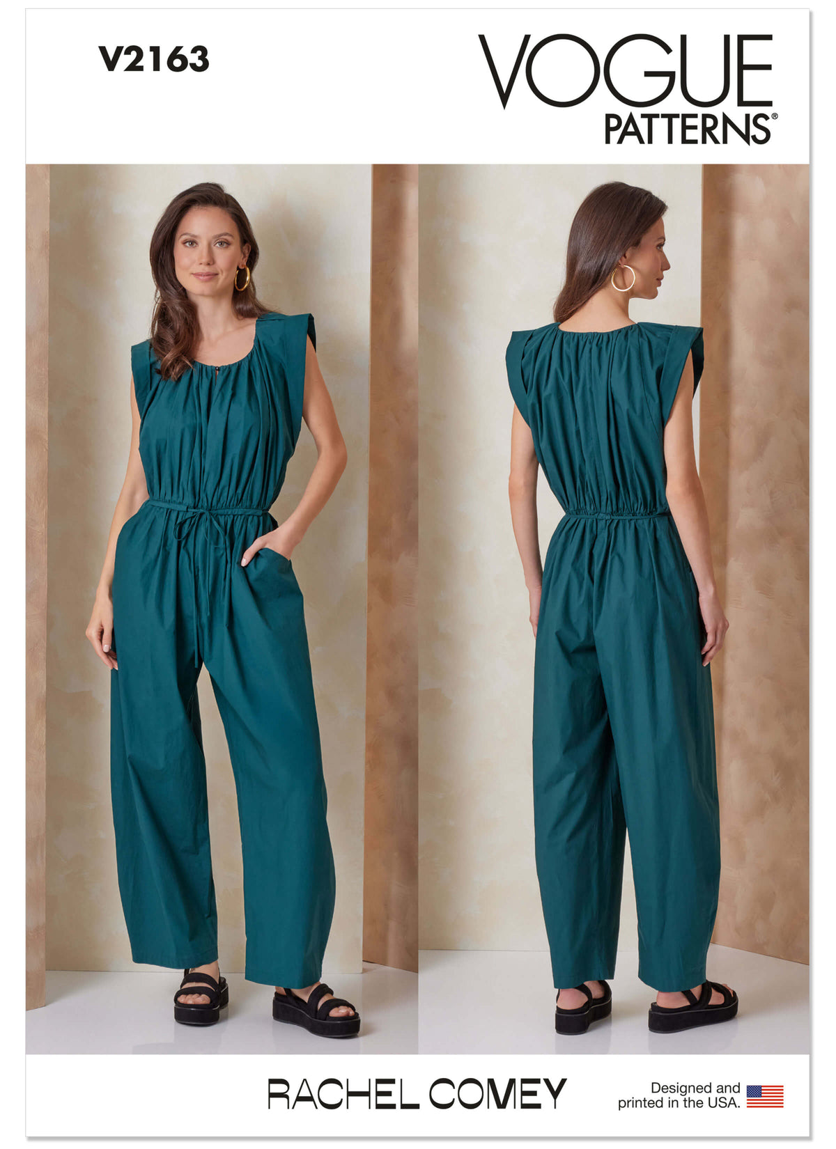 Patron Vogue n°2163 – Combinaison froncée à liens de taille
