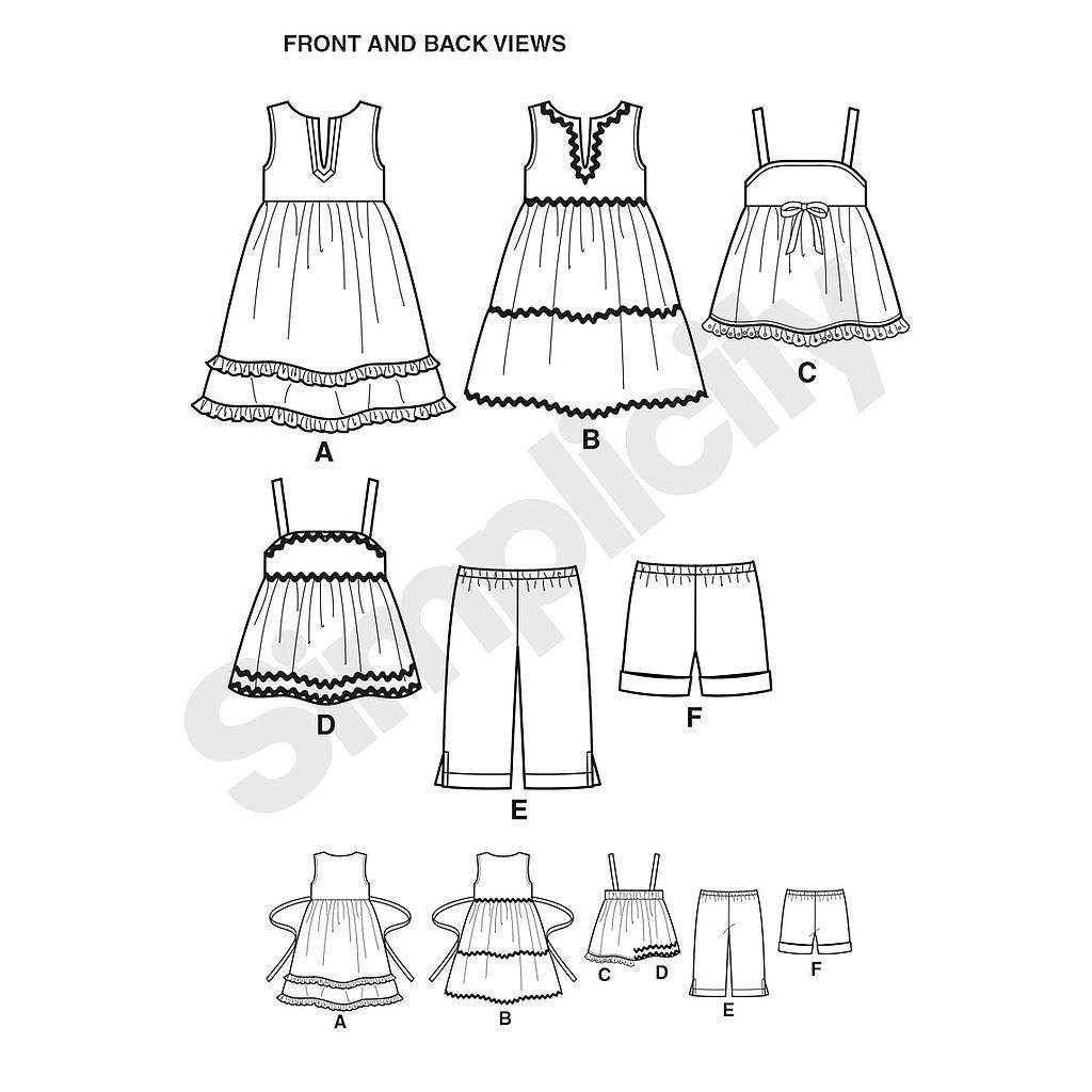 Patron Simplicity n°1451 – Ensemble fillette