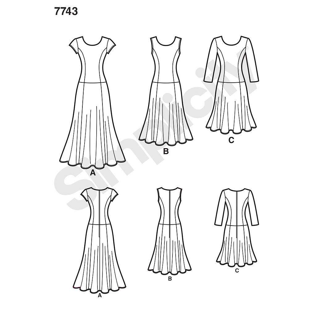 Patron Simplicity n°1537 – Robe trois longueurs
