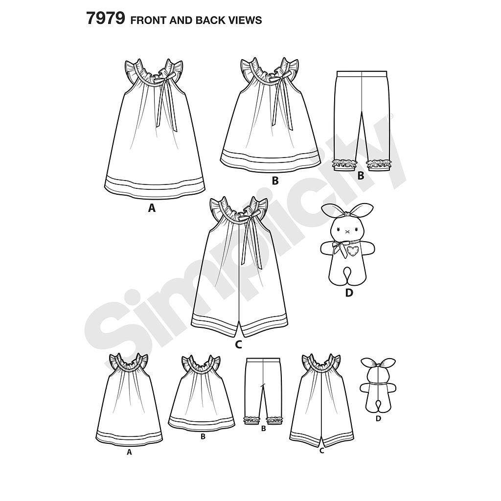 Patron Simplicity n°8347 - Ensemble pour bébé