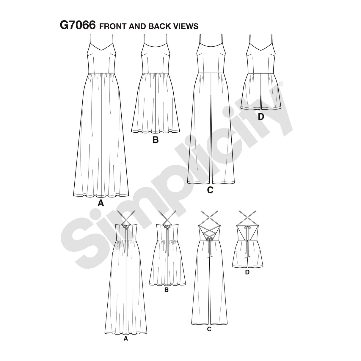 Patron Simplicity n°8635 – Robe et combinaison