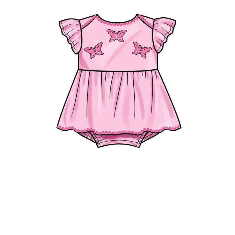 Patron Simplicity S9557.A - Barboteuse pour bébés