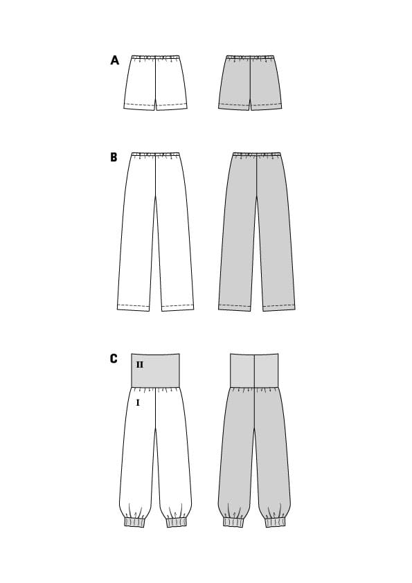 Patron Burda n°5591 - Pantalon et short