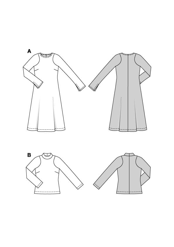 Patron Burda n°5599 - Robe midi et haut