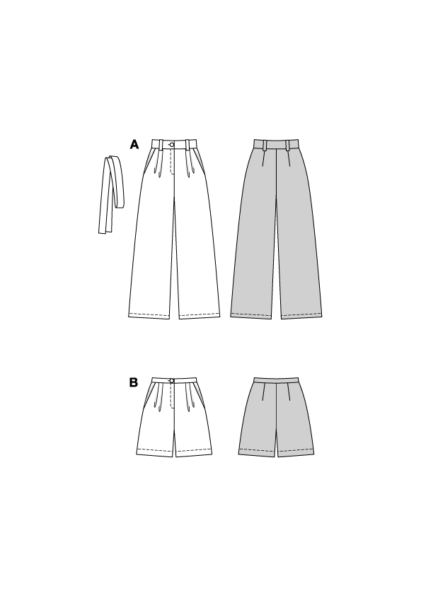 Patron Burda n°5718 - Pantalon et short femme
