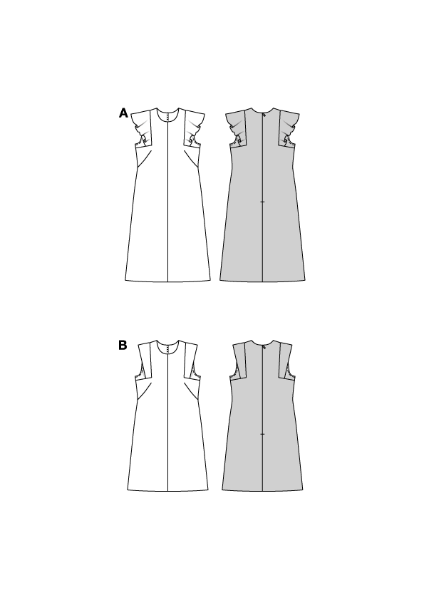 Patron Burda n°5719 - Robe