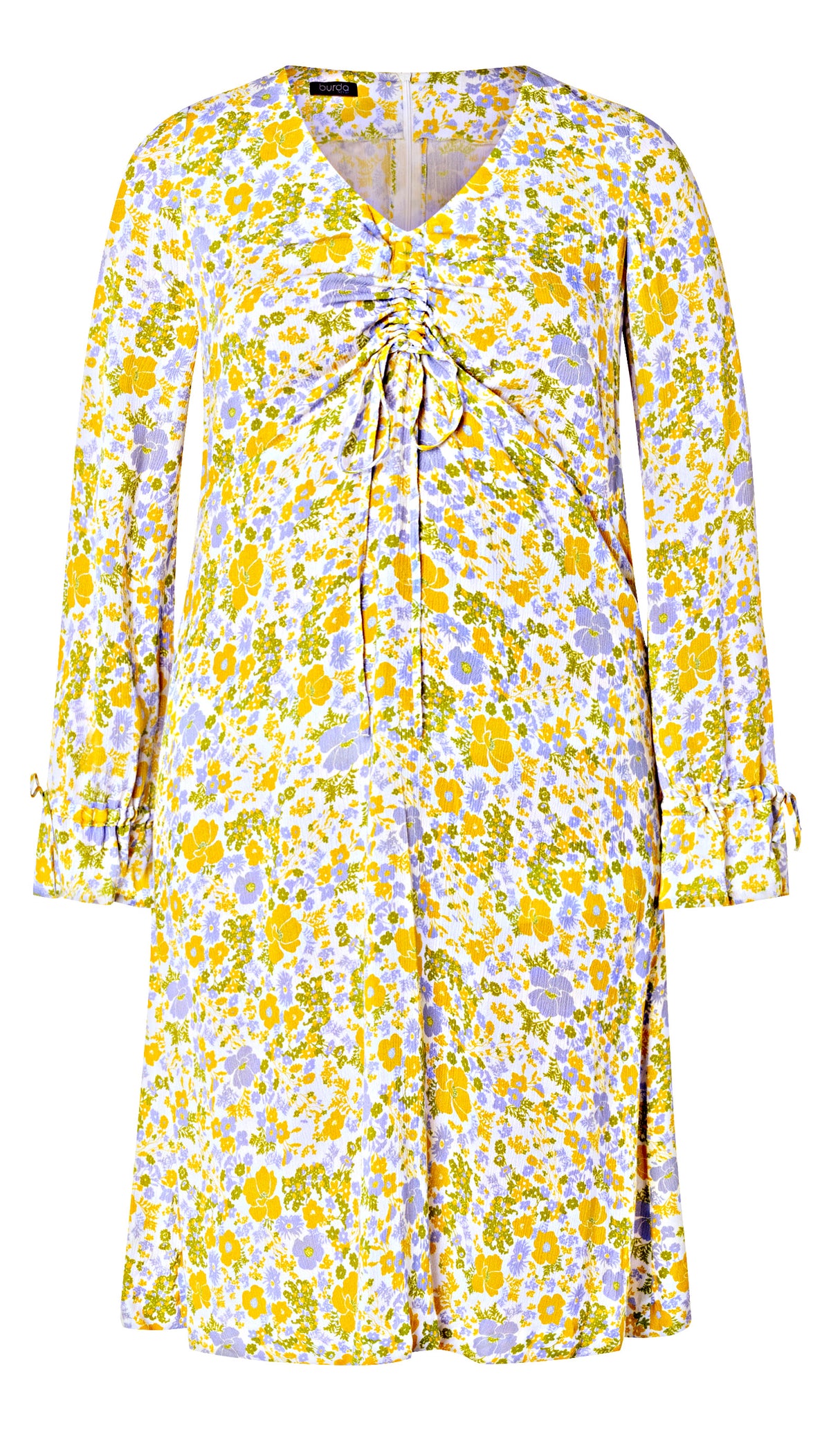 Patron Burda n°5732 – Blouse ou robe froncée à la poitrine
