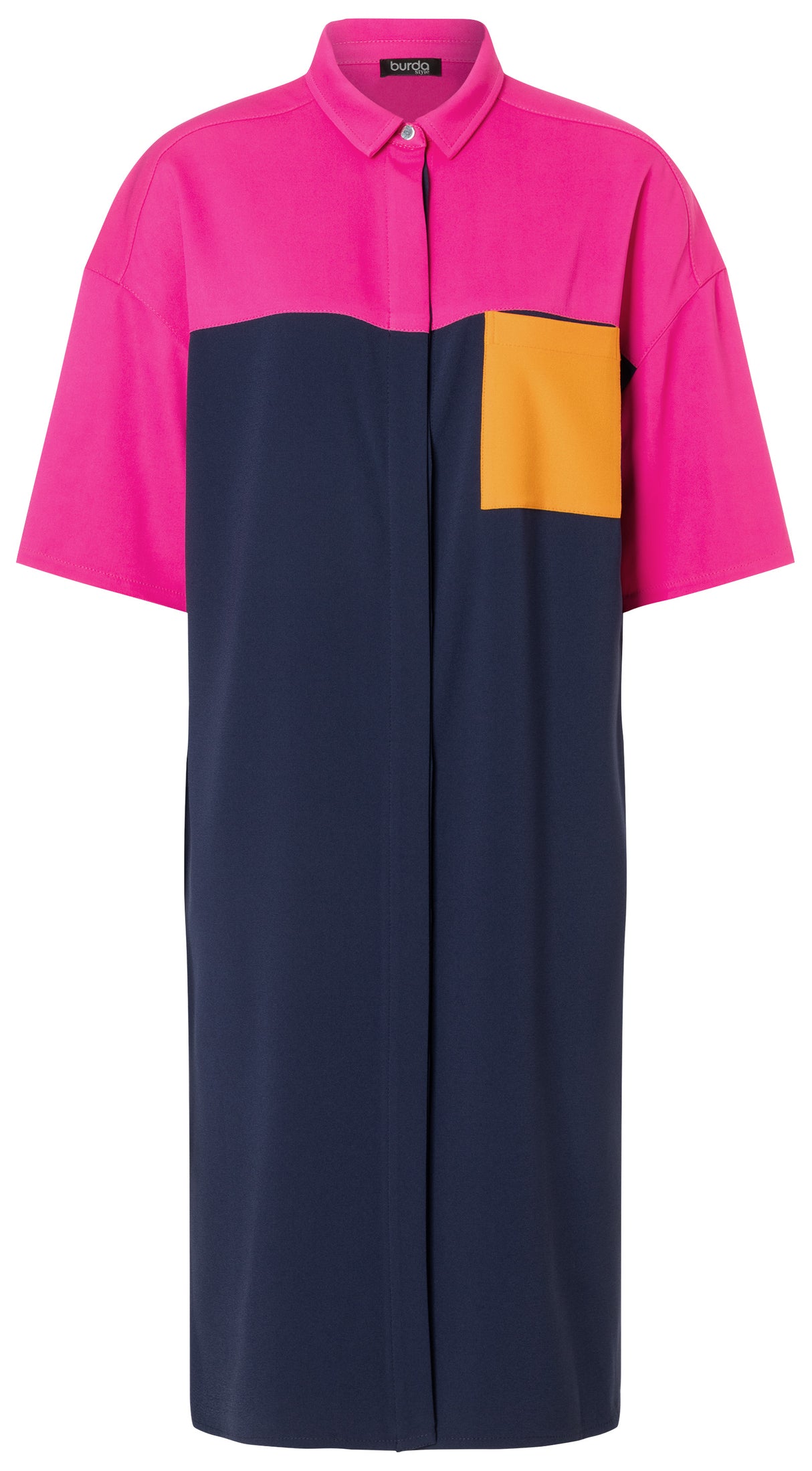 Patron Burda n°5742 – Robe chemise structurée