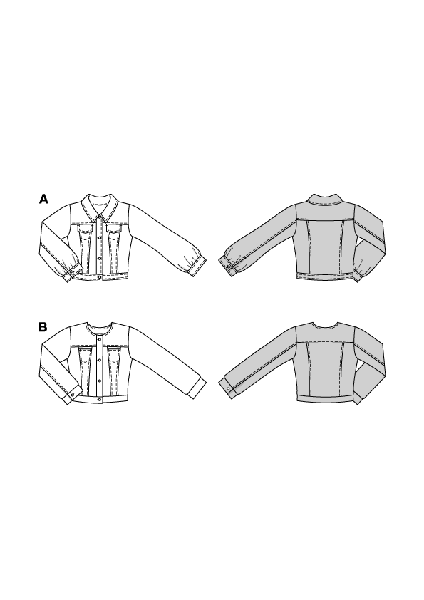 Patron Burda 5749 - Veste