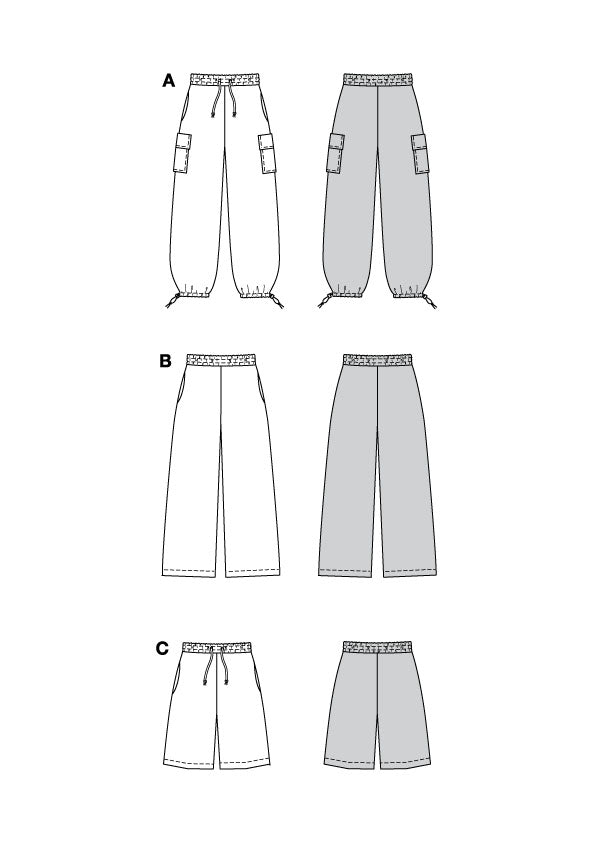 Patron Burda n°5761 – Pantalon Cargo et Short