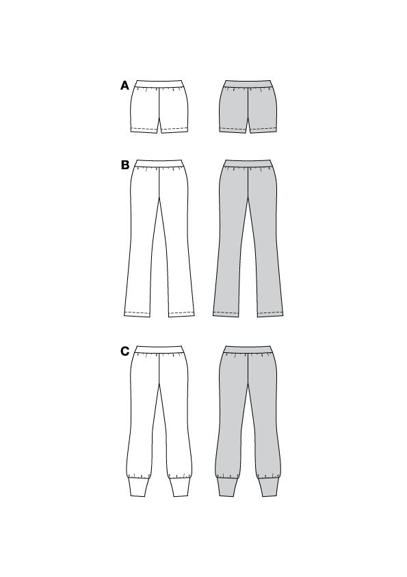 Patron Burda n°5789 - Pantalon et Short Confortables