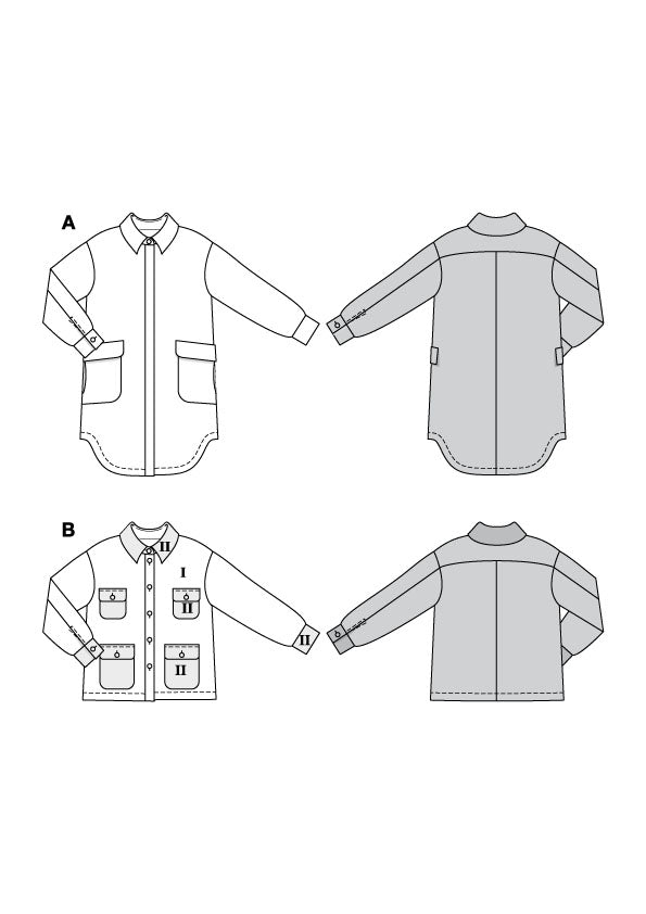 Patron Burda n°5794 - Veste et Manteau