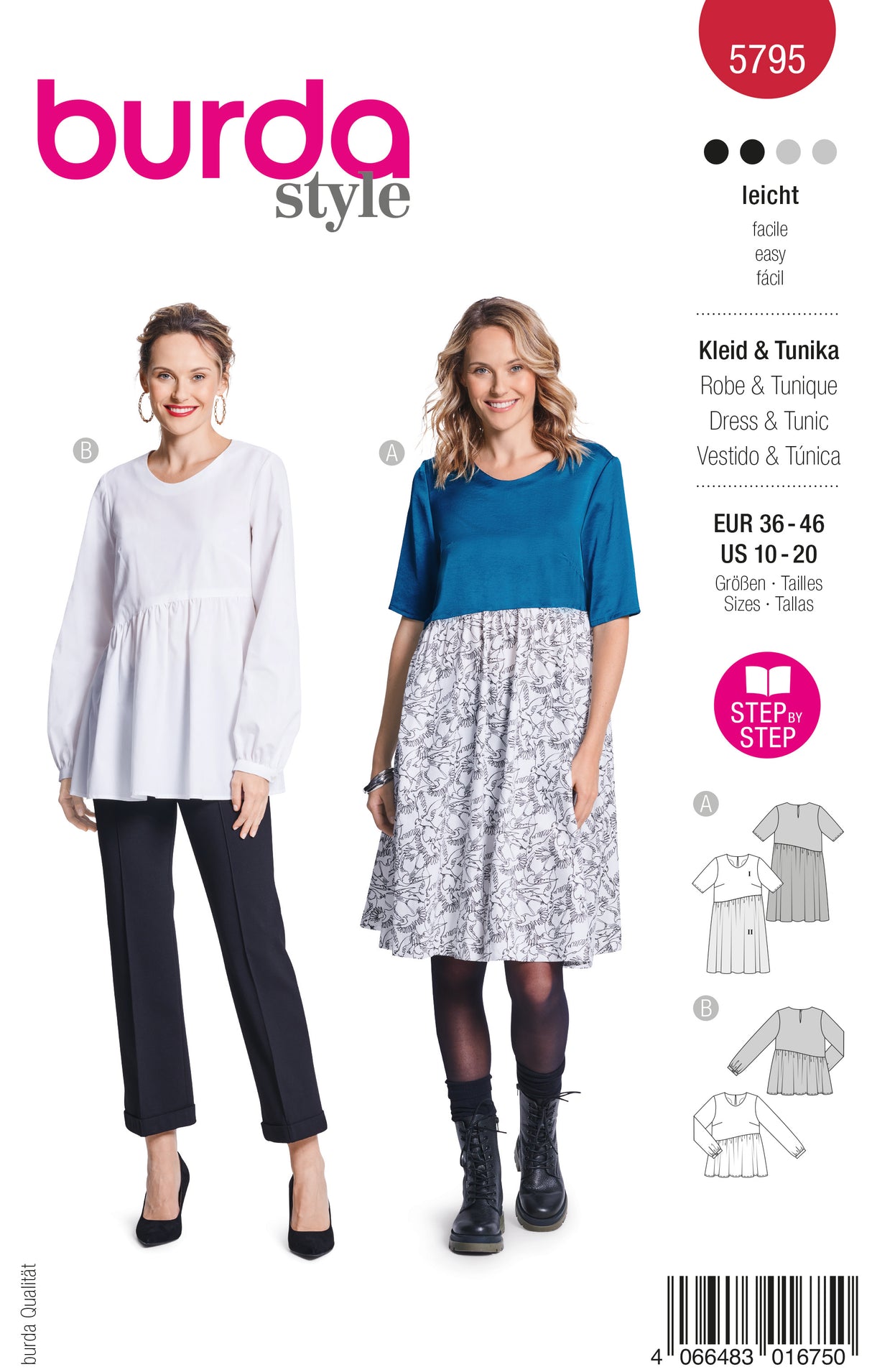 Patron Burda n°5795 - Robe et Tunique