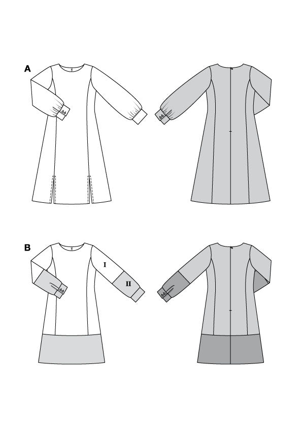 Patron Burda n°5797 - Robe Féminine