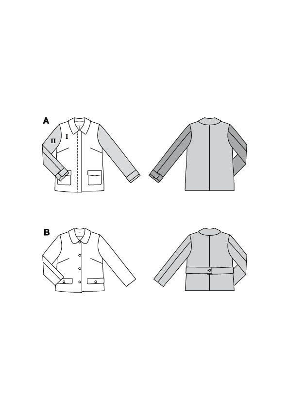 Patron Burda n°5799 - Veste Féminine