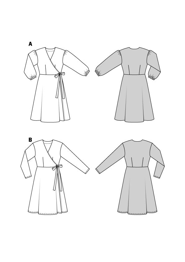 Patron Burda n°5933 - Robe portefeuille