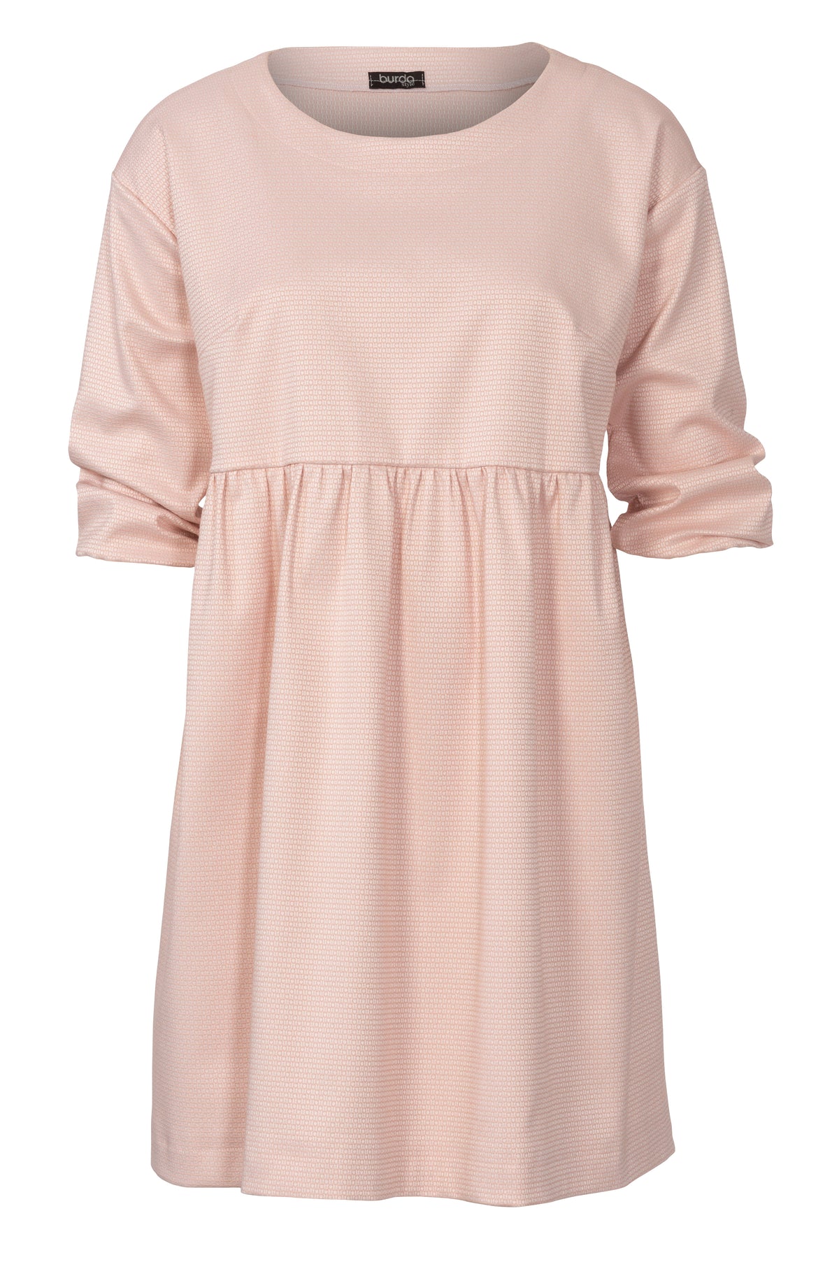Patron Burda n°6055 – Robe à jupe froncée
