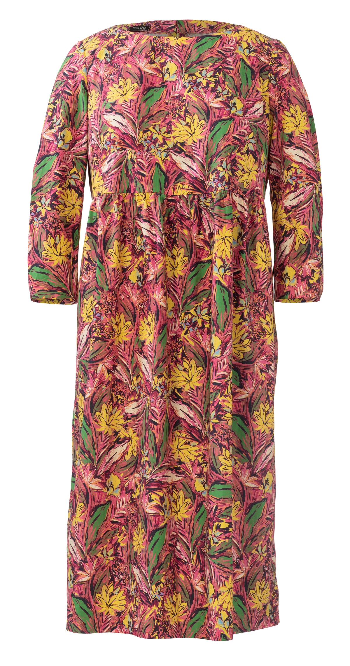 Patron Burda n°6058 – Robe fluide à manches 3/4