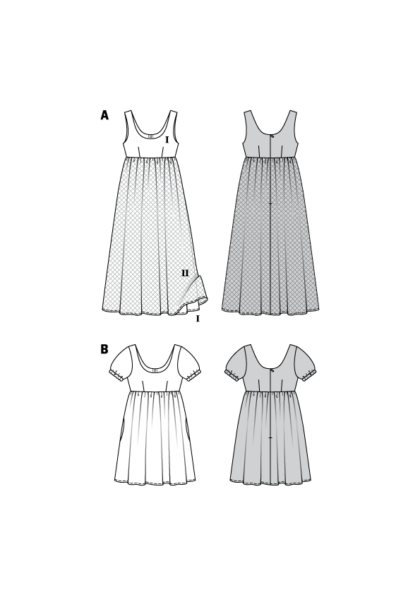 Patron Burda n°6312 – Robe pour femme