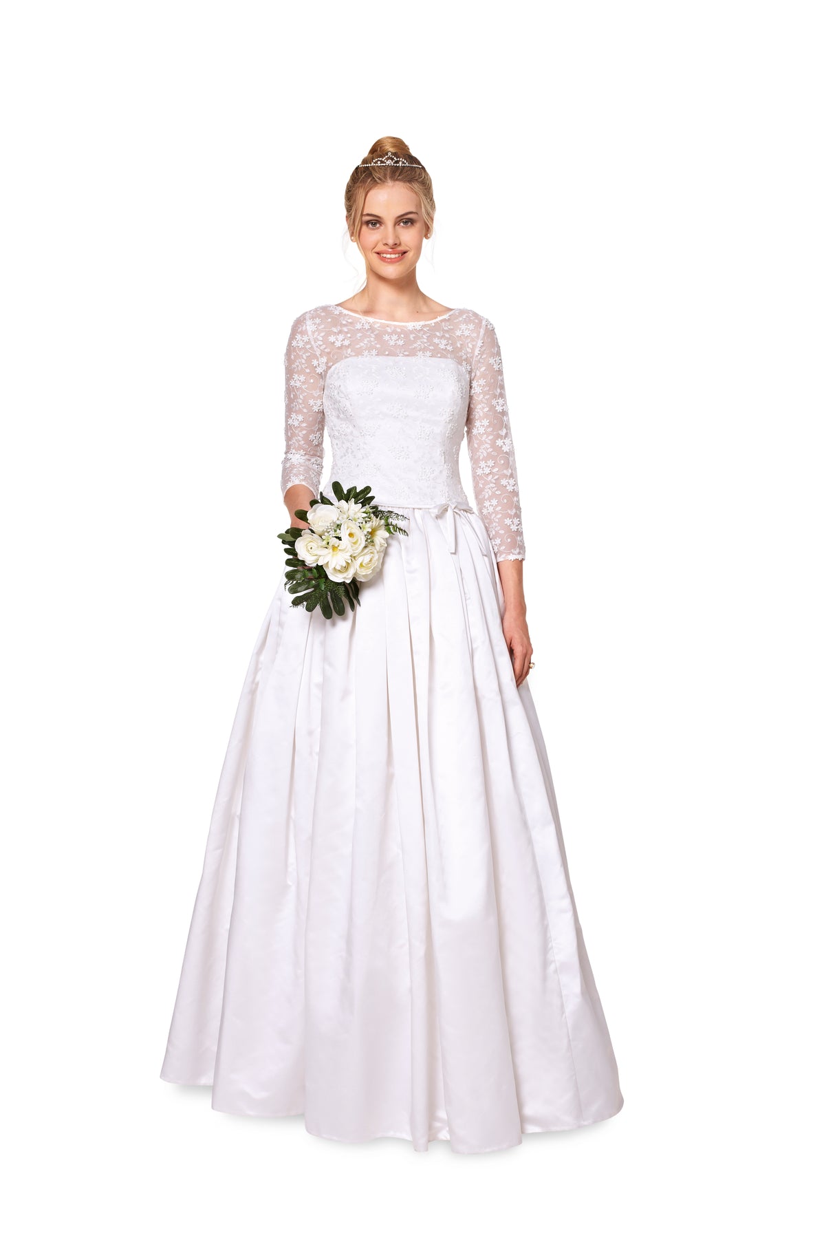 Patron Burda n°6776 - Robe de mariée et robe de soirée