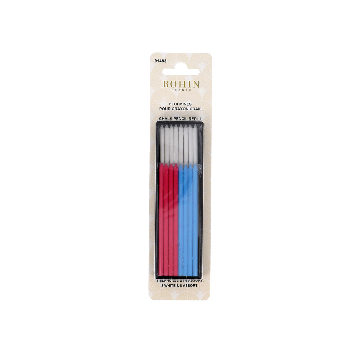 Recharge de 16 mines de craie assorties pour crayon porte-mine Bohin
