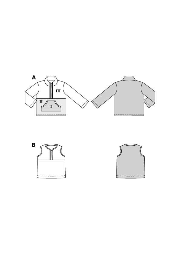 Patron Burda n°9183 - Pull et gilet enfant