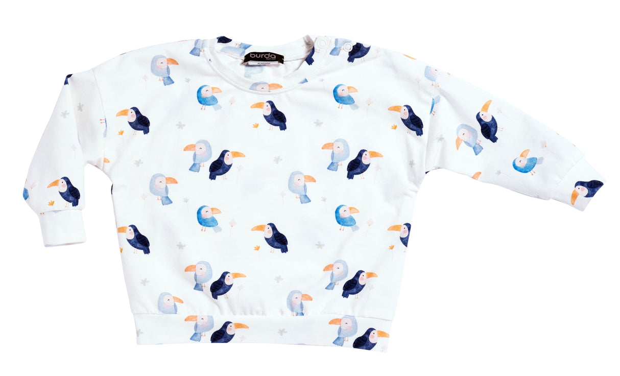 Patron Burda n°9186 - Sweatshirts et pantalons bébé