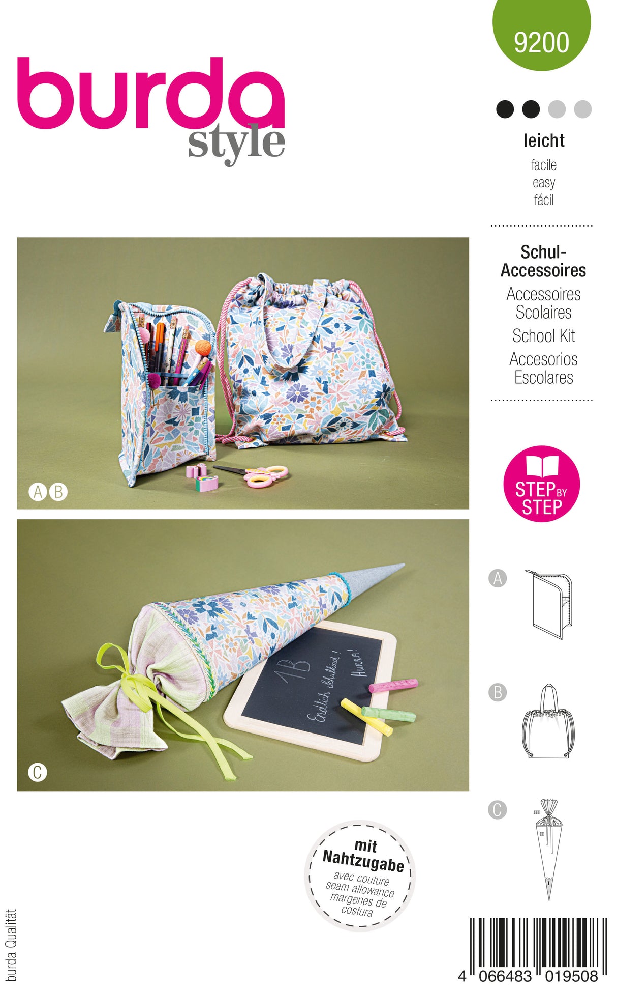 Patron Burda 9200 - Accessoires