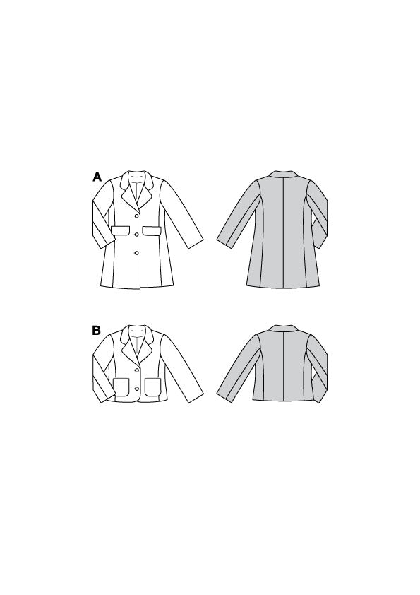 Patron Burda n°9215 - Manteau et veste pour enfants