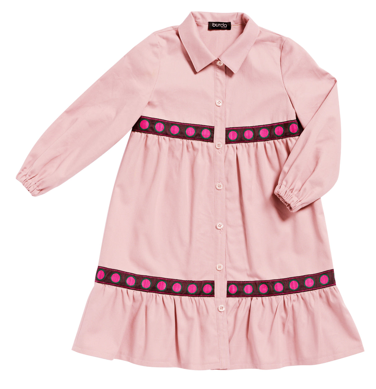 Patron Burda n°9217 - Robe pour enfants