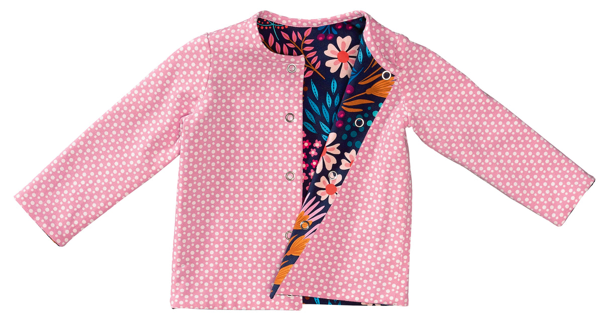 Patron Burda n°9293 - Ensemble bébé : veste et pantalon réversibles