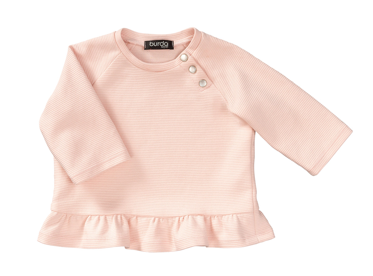 Patron Burda n°9312 - Ensemble haut et pantalon pour bébé