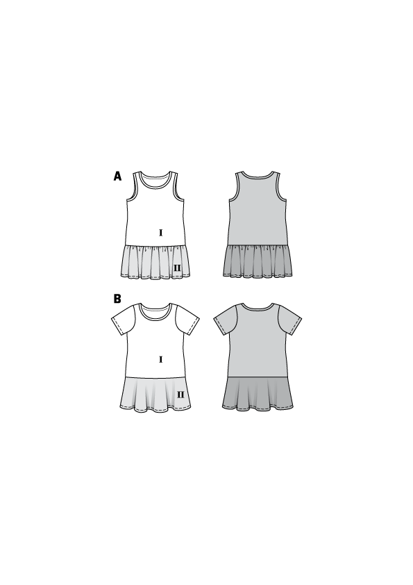 Patron Burda n°9341 – Robe pour enfant