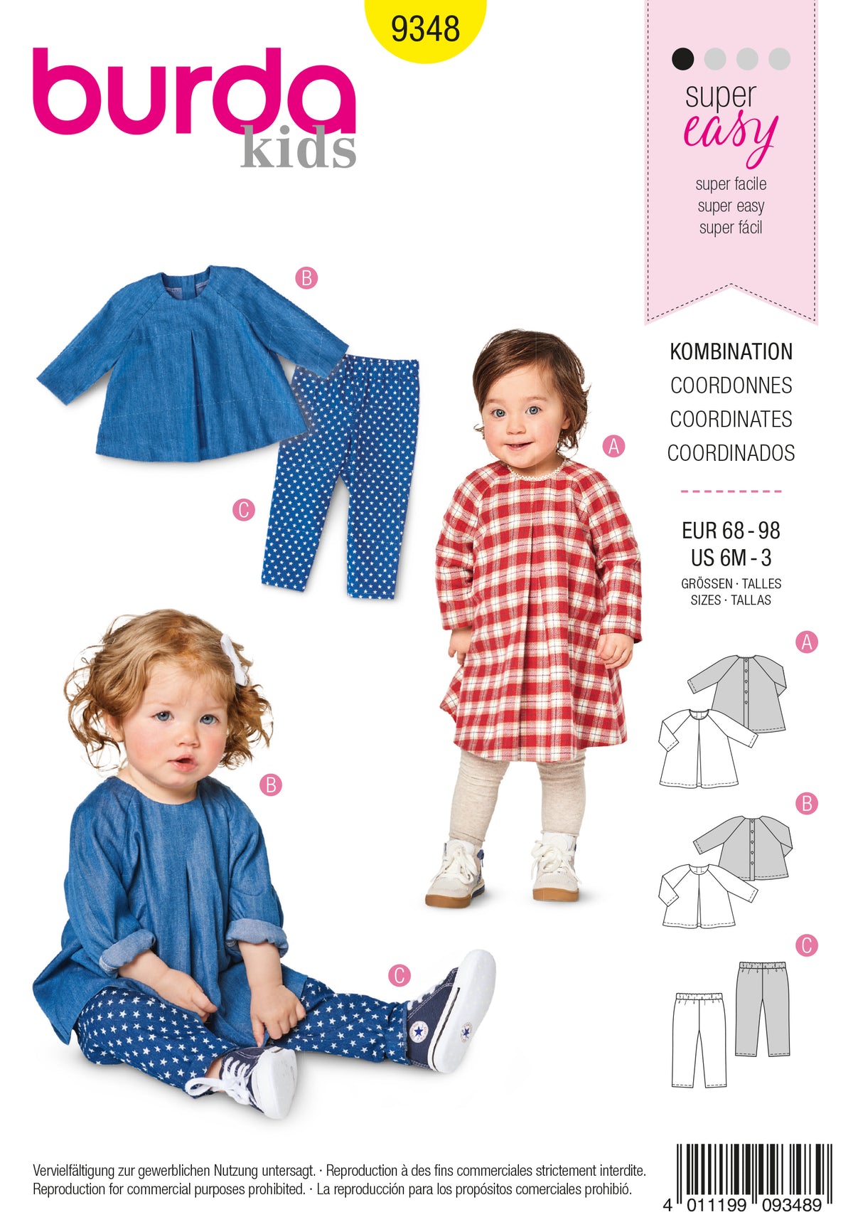 Patron Burda n°9348 – Ensemble pour enfant