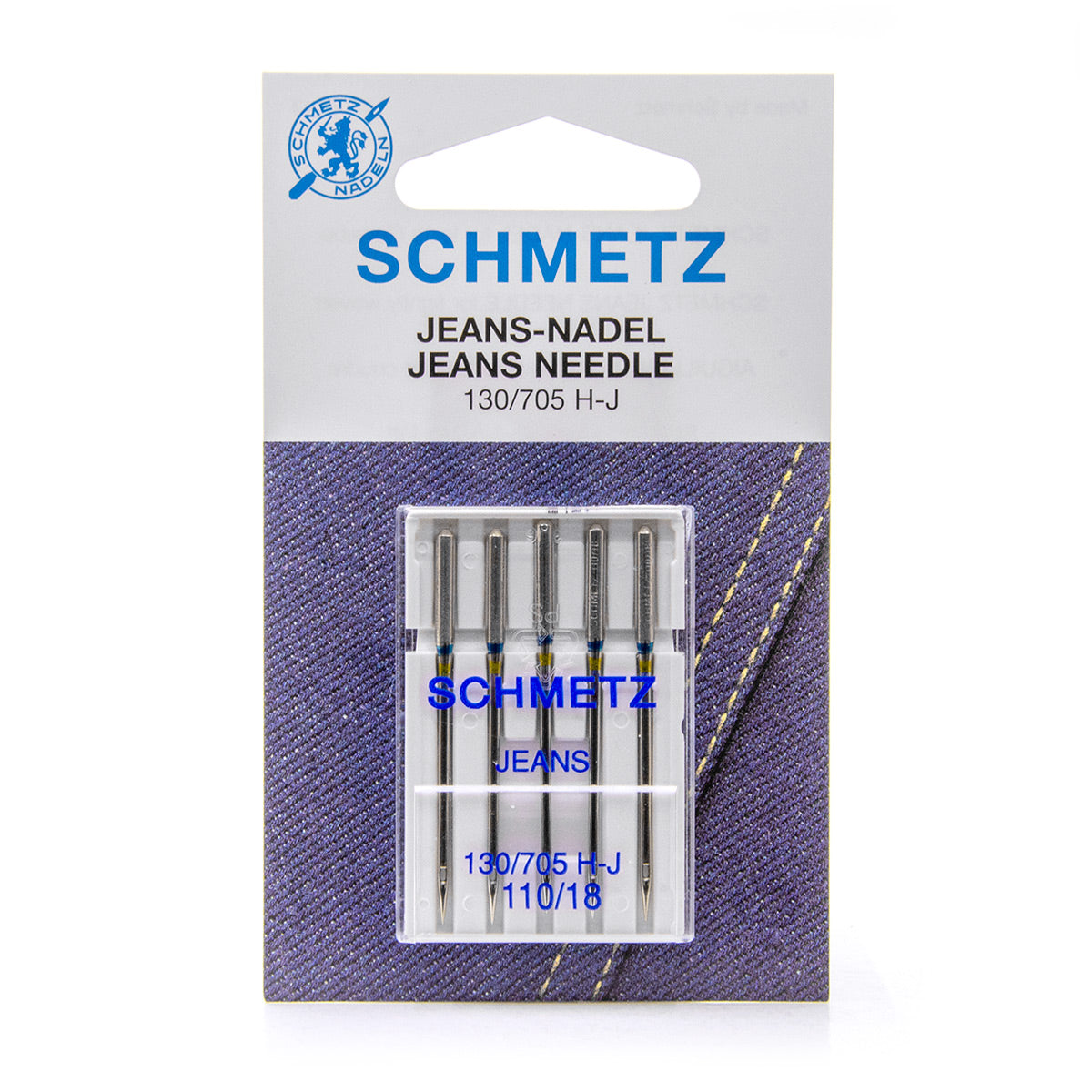 Assortiment de 5 aiguilles machine SCHMETZ Jeans - Taille 110