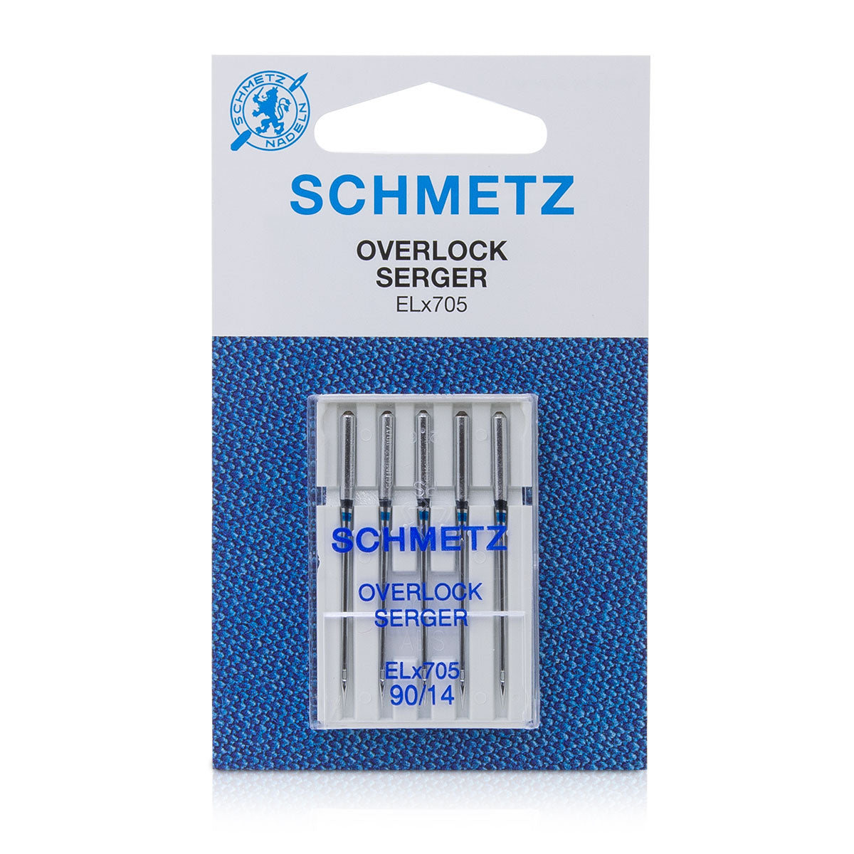 Assortiment de 5 aiguilles machine SCHMETZ Overlock - Taille 90