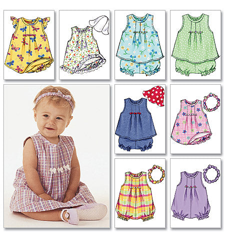 Patron Butterick n°3405 – Ensemble de vêtements pour bébé
