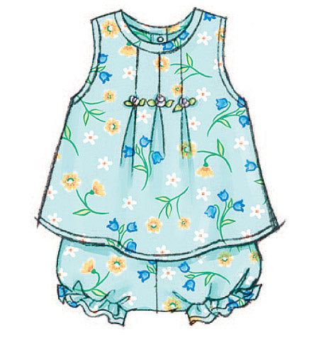 Patron Butterick n°3405 – Ensemble de vêtements pour bébé