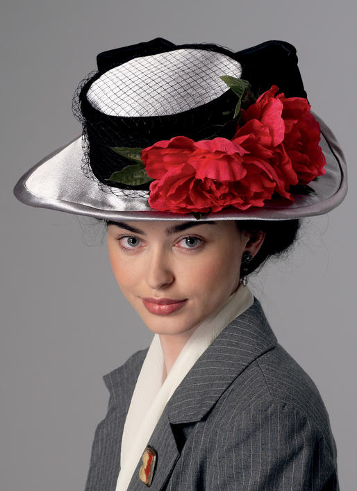 Patron Butterick n°6397 - Chapeaux élégants en quatre styles