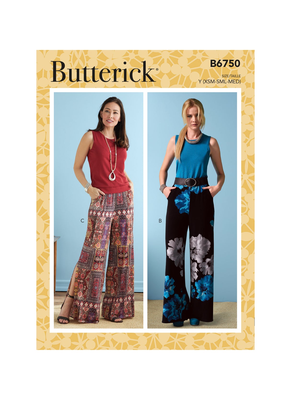 Patron Butterick n°6750 - Shorts et pantalons à taille élastique