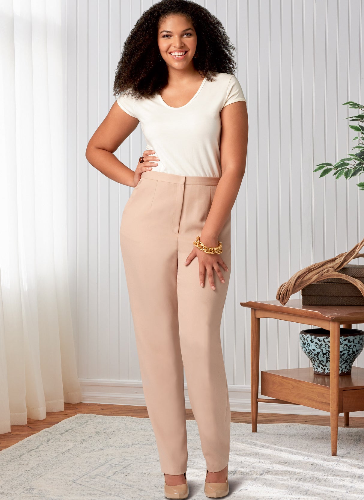 Patron Butterick n°6845 - Pantalon fuselé semi-ajusté