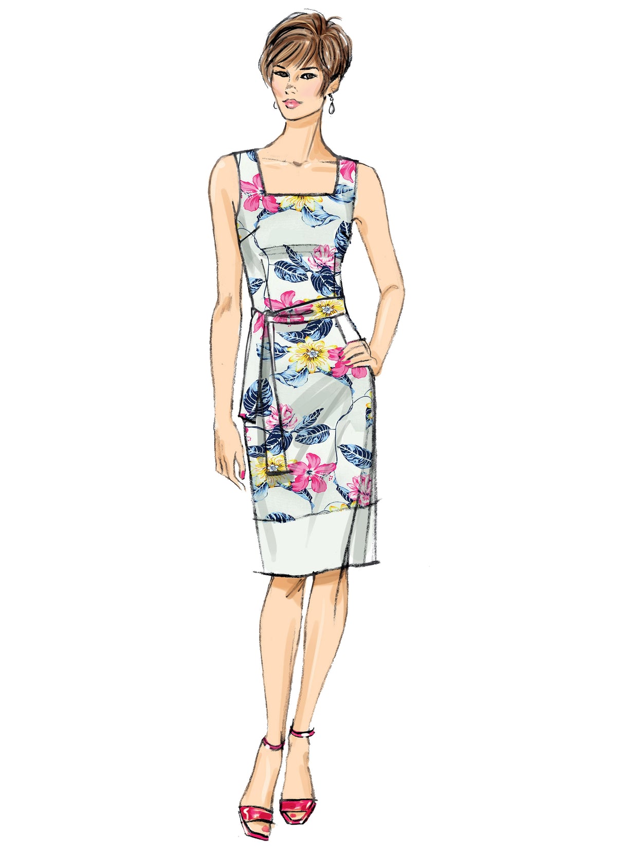 Patron Butterick n°6882 - Ensemble veste, robe, haut et pantalon