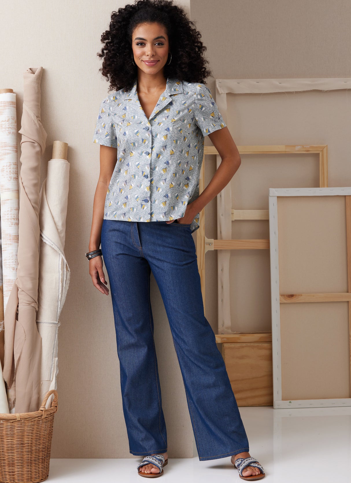 Patron Butterick n°6924 – Chemise ajustée pour femmes