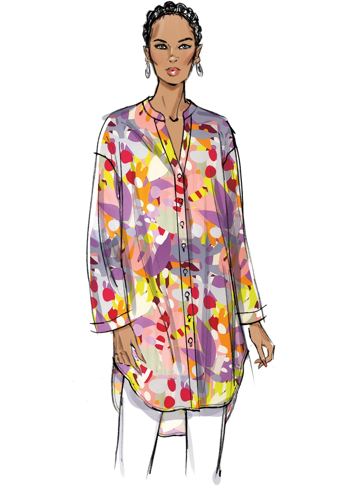 Patron Butterick n°6929 – Haut et tunique amples pour femmes