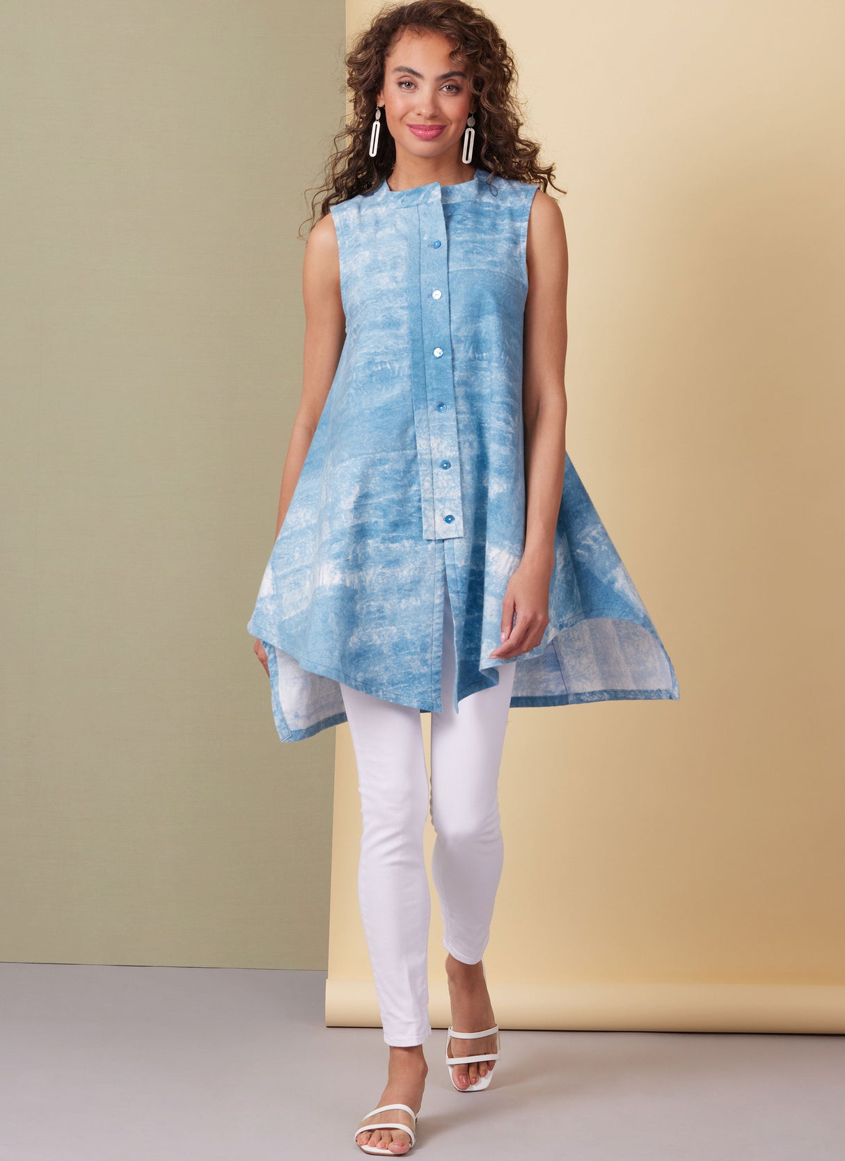 Patron Butterick n°6995 - Tunique femme avec ourlet asymétrique