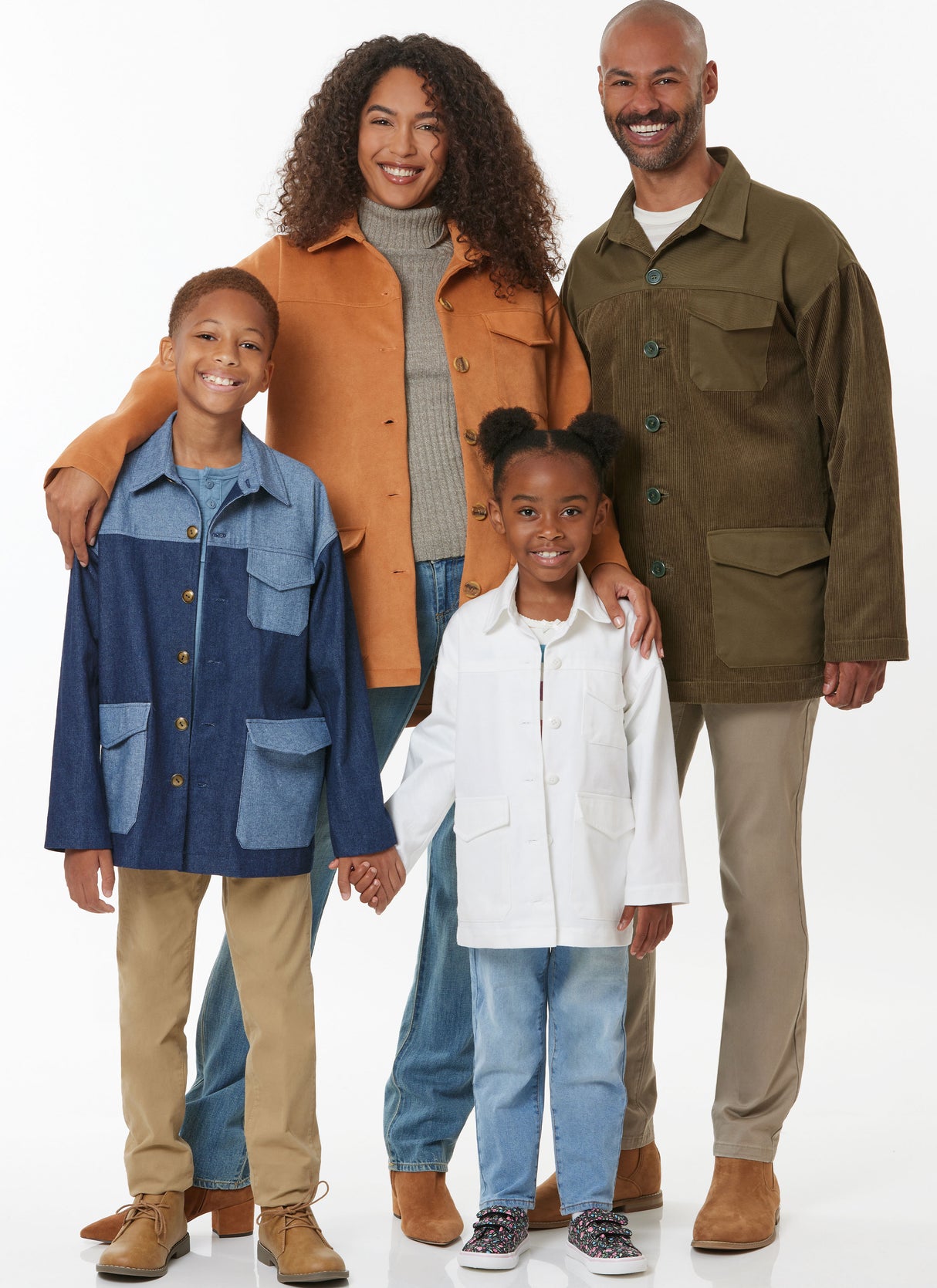 Patron Butterick n°7016 – Veste boutonnée pour toute la famille