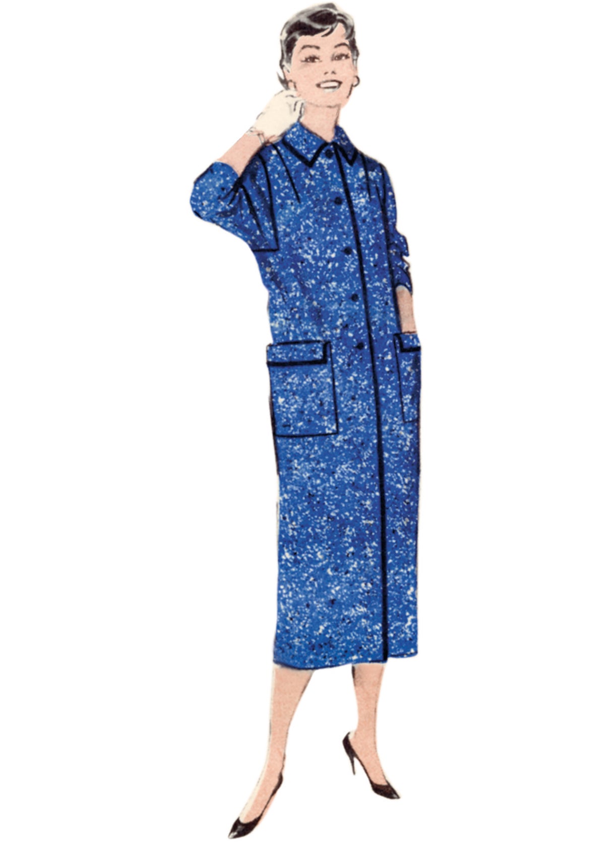 Patron Butterick n°7020 – Manteau vintage des années 1950