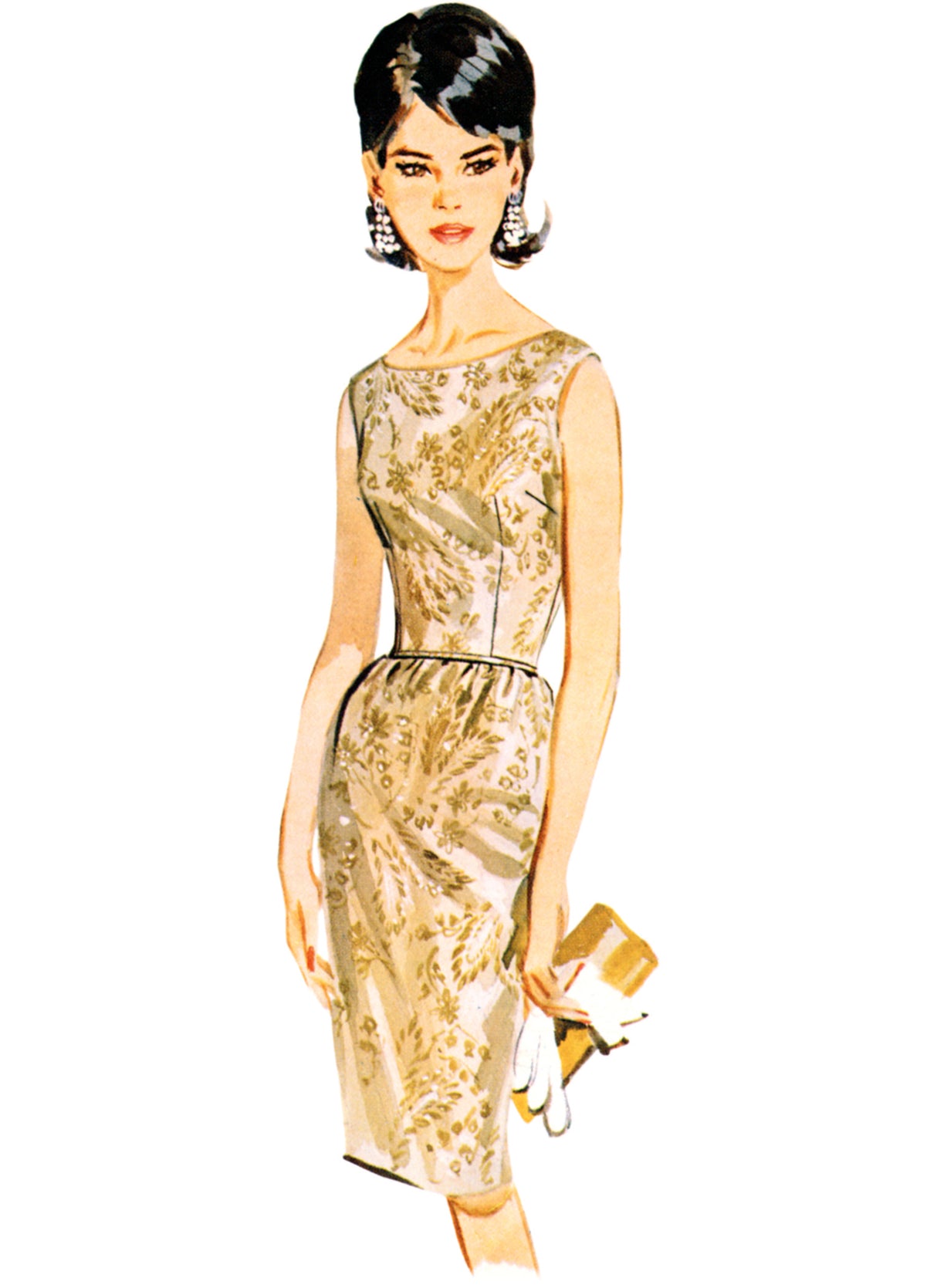 Patron Butterick n°7035 – Robe fourreau, veste et cape à volants